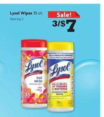 Family Dollar Lysol wipes offer