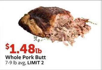 Fareway Whole pork butt offer