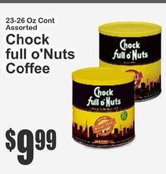 Key Food Chock full o'nuts coffee offer