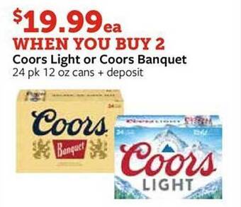 Fareway Coors light or coors banquet offer