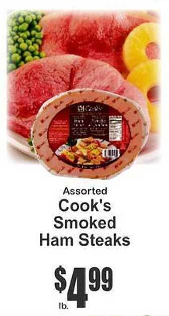 Key Food Cook's smoked ham steaks offer