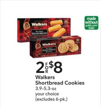 Publix Walkers shortbread cookies offer