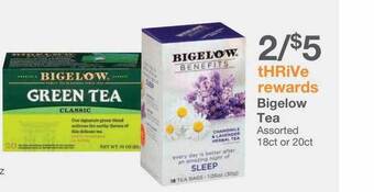 Kinney Drugs Bigelow tea offer