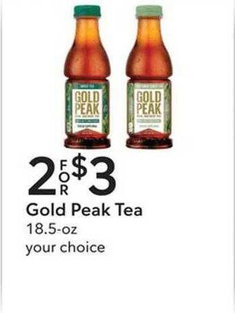 Publix Gold peak tea offer