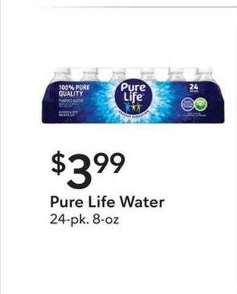 Publix Pure life water offer