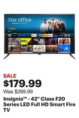 Best Buy Insignia™ - 42" class f20 series led full hd smart fire tv offer