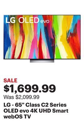 Best Buy Lg - 65" class c2 series oled evo 4k uhd smart webos tv offer