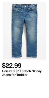Old Navy Unisex 360° stretch skinny jeans for toddler offer