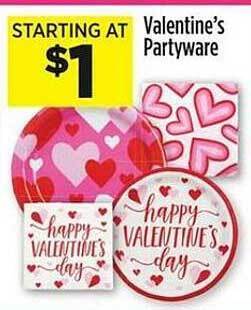 Dollar General Valentine's partyware offer