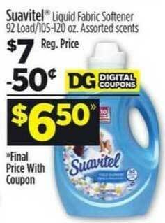 Dollar General Suavitel Liquid Fabric Softener offer