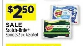 Dollar General Scotch-brite sponges offer