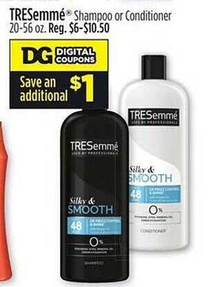 Dollar General Tresemmé shampoo or conditioner offer