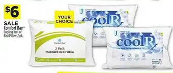 Dollar General Comfort bay cooling knit or bed pillow offer