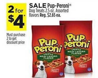 Dollar General Pup-peroni dog treats assorted flavors offer