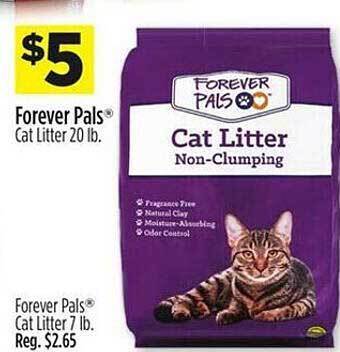 Dollar General Forever pals cat litter offer