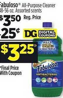 Dollar General Fabuloso all-purpose cleaner offer