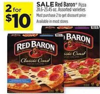 Dollar General Red baron pizza assorted varieties offer