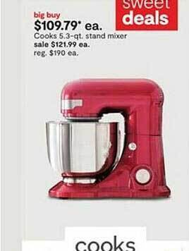JC Penney Cooks 5.3-qt stand mixer offer