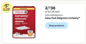 Walgreens Value pack walgreens certainty™ offer