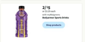 Walgreens Bodyarmour sports drinks offer