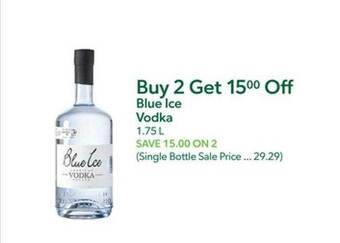 Publix Blue ice vodka offer