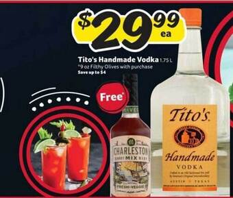 Winn Dixie Tito's handmade vodka offer