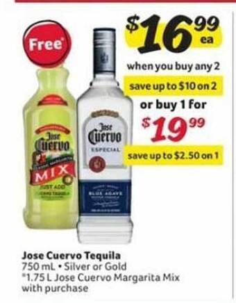 Winn Dixie Jose cuervo tequila offer