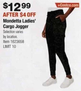 Costco Mondetta Ladies' Cargo Jogger offer