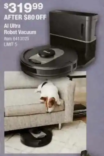 Costco Al Ultra Robot Vacuum offer