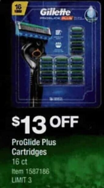 Costco Gillette ProGlide Plus Cartridges offer