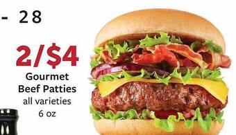Fareway Gourmet beef patties offer