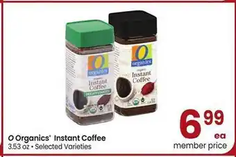 Albertsons O organics instant coffee offer