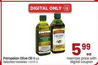 Albertsons Pompeian olive oil offer