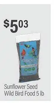 Commissary Sunflower seed wild bird food offer
