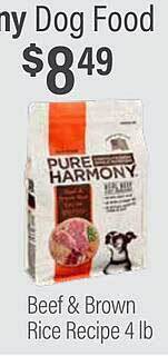 Commissary Pure harmony beef & brown rice recipe offer