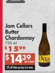 Forest Hills Food Jam cellars butter chardonnay offer