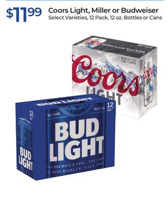 Rite Aid Coors light, miller or budweiser offer