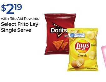 Rite Aid Select frito lay single serve offer