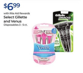 Rite Aid Select gillette and venus offer