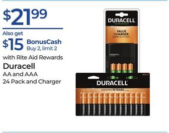 Rite Aid Duracell offer