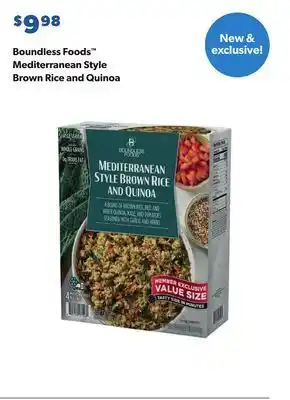 Boundless foods™ mediterranean style brown rice and quinoa
