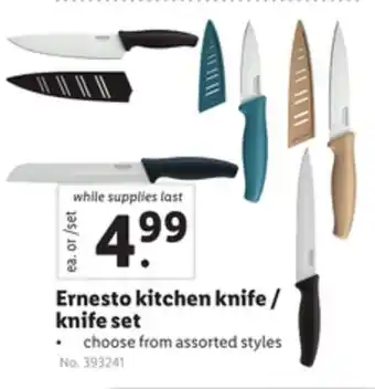 Lidl Ernesto kitchen knife/knife set offer