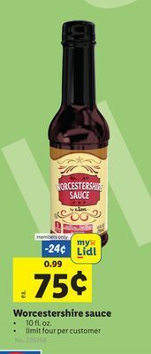 Lidl Worcestershire sauce offer