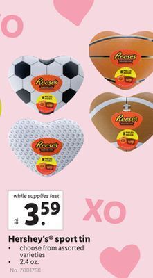 Lidl Hershey's® sport tin offer