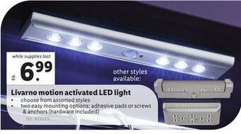 Lidl Livarno motion activated led light offer