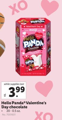 Lidl Hello panda® valentine's day chocolate offer