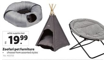 Lidl Zoofari pet furniture offer
