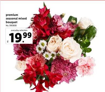 Lidl Premium seasonal mixed bouquet offer