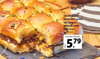 Lidl Steakhouse naturals® grass fed angus ground beef, 85% lean offer