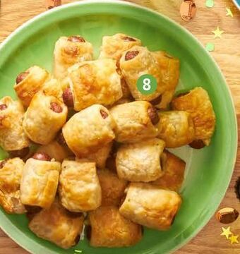 Lidl Frozen uncured franks in puff pastry offer